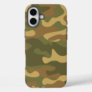 Sand Brown Camouflage iPhone 16 Plus Hülle