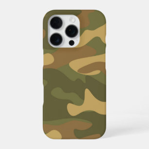 Sand Brown Camouflage iPhone 16 Pro Hülle