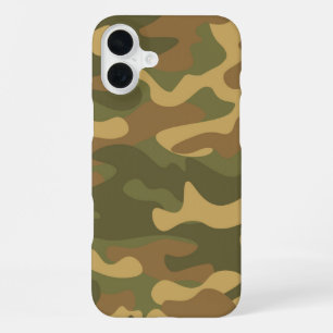 Sand Brown Camouflage iPhone 16 Plus Hülle