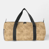 Sand Brown Denim Pattern Duffle Bag (Rückseite)