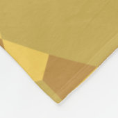 Sand Brown Star Optical Illusion Muster Fleecedecke (Ecke)