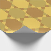 Sand Brown Star Optical Illusion Muster Geschenkpapier (Ecke)