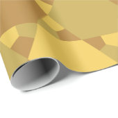 Sand Brown Star Optical Illusion Muster Geschenkpapier (Rolleneckpunkt)