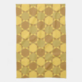 Sand Brown Star Optical Illusion Muster Geschirrtuch (Vertikal)