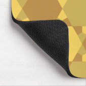 Sand Brown Star Optical Illusion Muster Mousepad (Ecke)