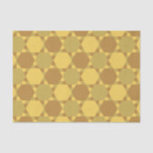 Sand Brown Star Optical Illusion Muster Seidenpapier (Vorderseite)