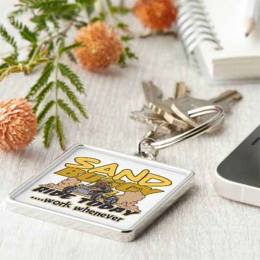 Sand-Buggy-Fahrt heute Schlüsselanhänger (Seite)