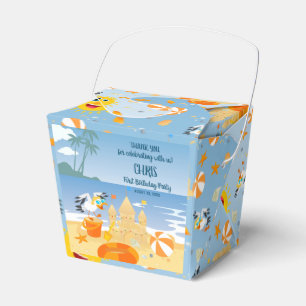 Sand Burg Beach Spaß Baby Geburtstagsparty Geschenkschachtel