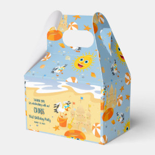 Sand Burg Beach Spaß Baby Geburtstagsparty Geschenkschachtel