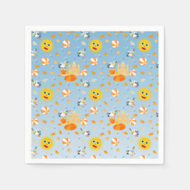 Sand Burg Beach Spaß Baby Geburtstagsparty Serviette