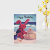 Sand Cake Happy Birthday Card Karte (Gelbe Blume)