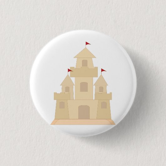 Sand Castle Button (Vorderseite)