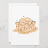 Sand Castle Einladung (Vorne/Hinten)