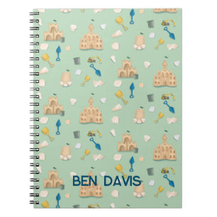 Sand Castle Gebäude Beach Coastal Notebook Notizblock
