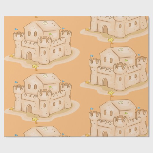 Sand Castle Geschenkpapier (Flach)