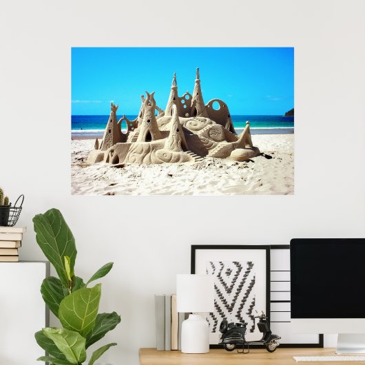 Sand Castle Poster (Heimbüro)
