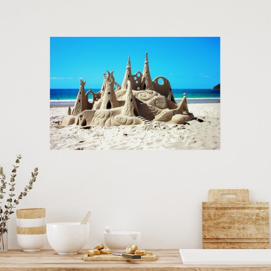 Sand Castle Poster (Küche)