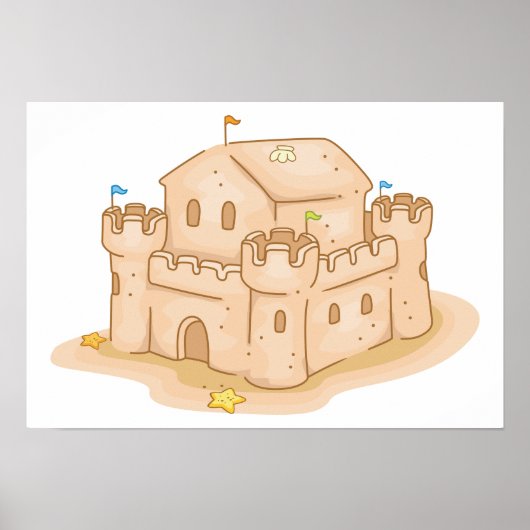 Sand Castle Poster (Vorne)
