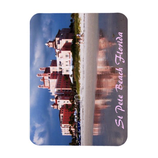 Sand Castle St Pete Beach Flexi Magnet (Vertikal)