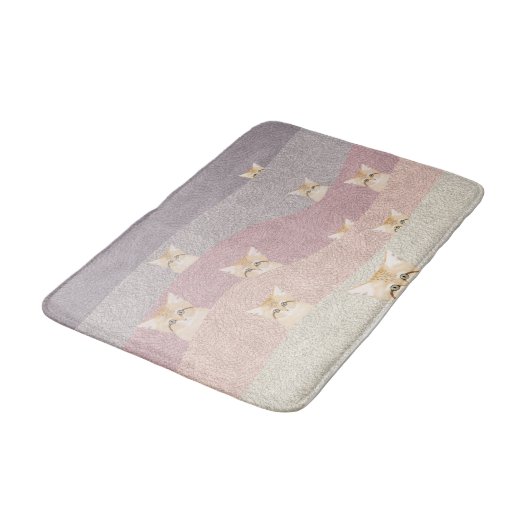 Sand Cats Bathmat Badematte (Schrägansicht)