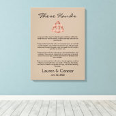 Sand Celtic Irish Wedding Vows Handfasts Leinwanddruck (Insitu (Holzboden))
