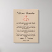 Sand Celtic Irish Wedding Vows Handfasts Leinwanddruck (Vorderseite)