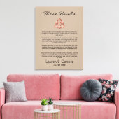 Sand Celtic Irish Wedding Vows Handfasts Leinwanddruck (Insitu (Wohnzimmer))