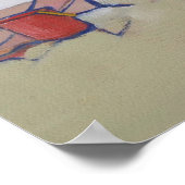 Sand Child Niedliches kleines Mädchen am Strand sp Poster (Ecke)