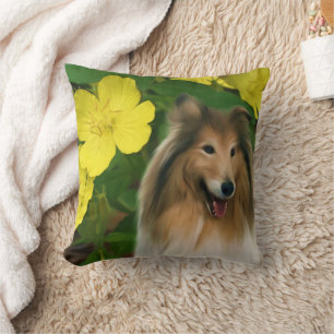 Sand Collie Dog Art Kissen