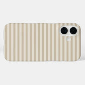 Sand & Cream süße horizontale Streifen Case-Mate iPhone Hülle (Rückseite (Horizontal))