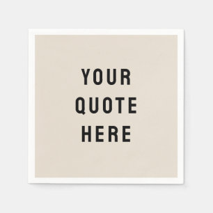 Sand Custom Zitat Personalisiert Ihr Angebot hier  Serviette