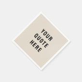 Sand Custom Zitat Personalisiert Ihr Angebot hier Serviette (Ecke)