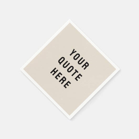 Sand Custom Zitat Personalisiert Ihr Angebot hier Serviette (Ecke)