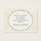 Sand Damask Ocean Beach Wassersport Hochzeit (Rückseite)