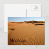 Sand der Wüste Marokkos Postkarte (Vorne/Hinten)