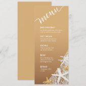 Sand des menükarte (Vorne/Hinten)