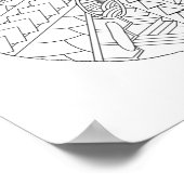 Sand Dollar Aduloring Coloring Poster (Ecke)