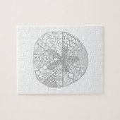 Sand Dollar Adult Coloring Puzzle (Horizontal)