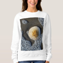Sand Dollar and Surf Beach Foto Frauen Sweatshirt