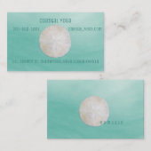 Sand-Dollar-Aquarell-Visitenkarte Visitenkarte (Vorne/Hinten)