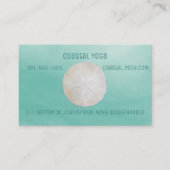 Sand-Dollar-Aquarell-Visitenkarte Visitenkarte (Vorderseite)