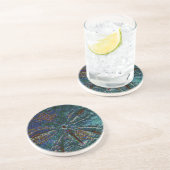 Sand Dollar Art Abstrakt Blue Muster Geschenk Gefa Getränkeuntersetzer (Seite)
