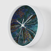 Sand Dollar Art Abstrakt Blue Nautic Gabe Gefallen Uhr (Winkel)