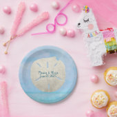 Sand-Dollar auf Aquarellmeeren Pappteller (Party)