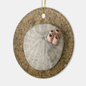 Sand-Dollar auf Strand Keramik Ornament (Links)