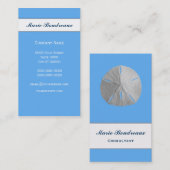 Sand-Dollar auf tropischem Blau Visitenkarte (Vorne/Hinten)