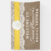 Sand Dollar Beach Brautparty - Gelb Banner (Vertikal)