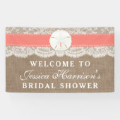 Sand Dollar Beach Brautparty - Korallenriff Banner (Horizontal)