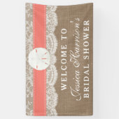 Sand Dollar Beach Brautparty - Korallenriff Banner (Vertikal)