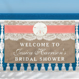 Sand Dollar Beach Brautparty - Korallenriff Banner